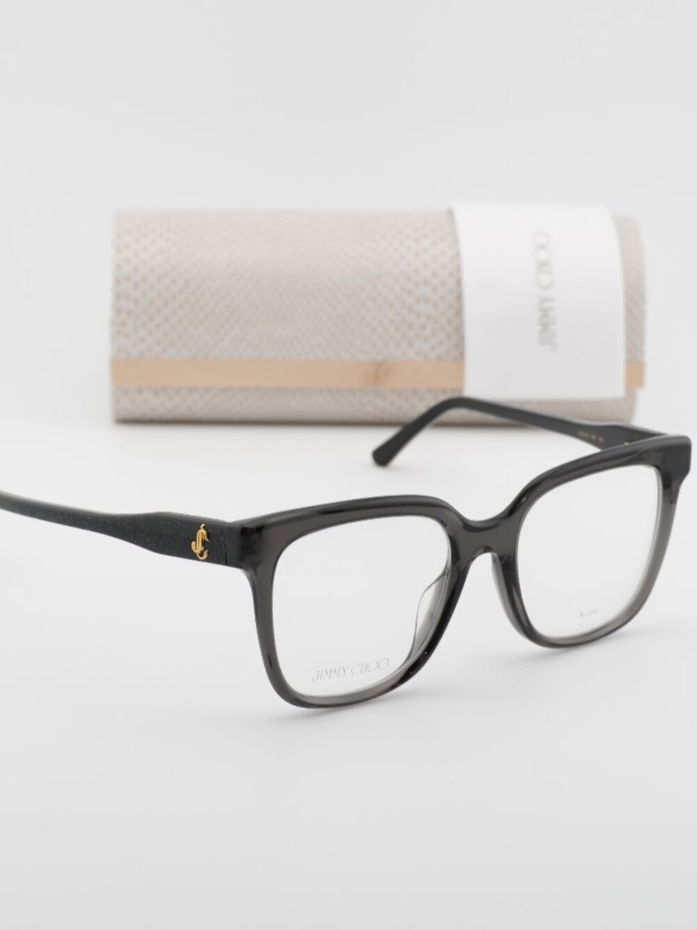 Jimmy Choo JC 315/G 0KB7 00 Rectangle Eyeglasses 51mm - Dark Grey